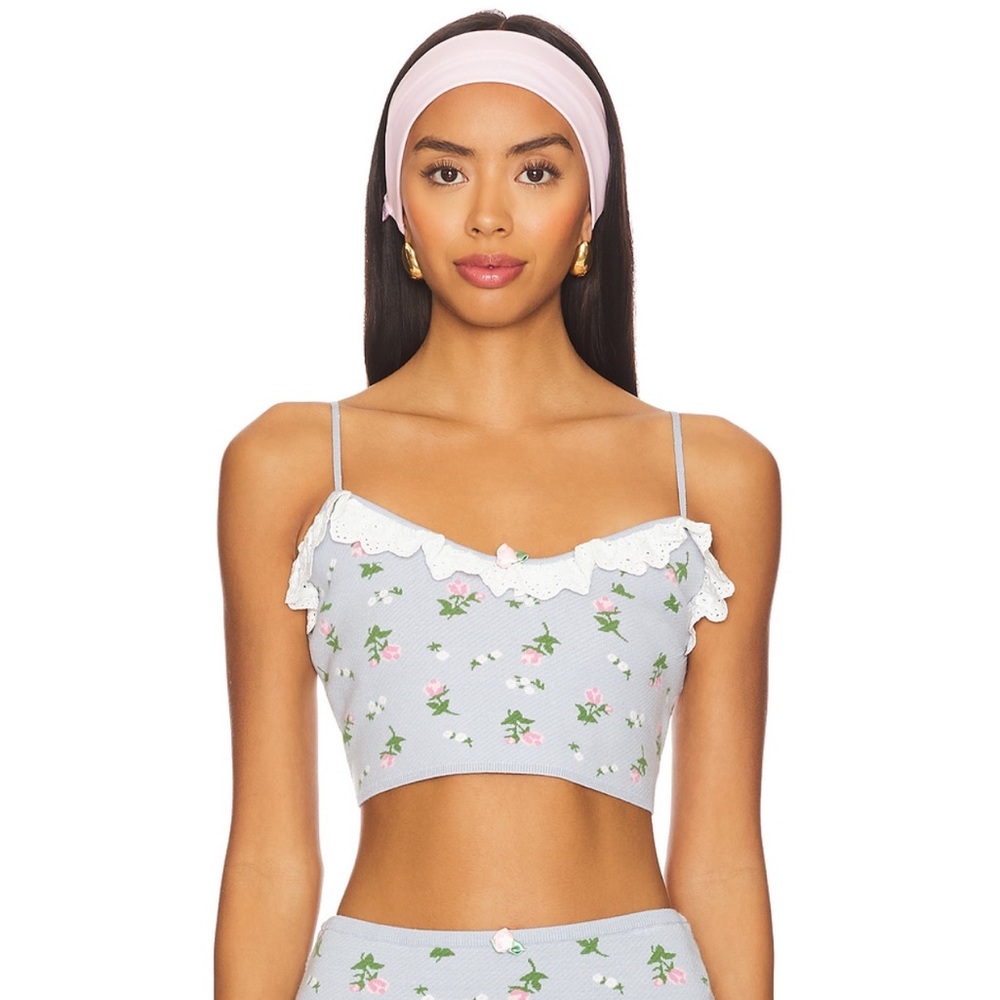 For Love & Lemons Amalia Crop Top